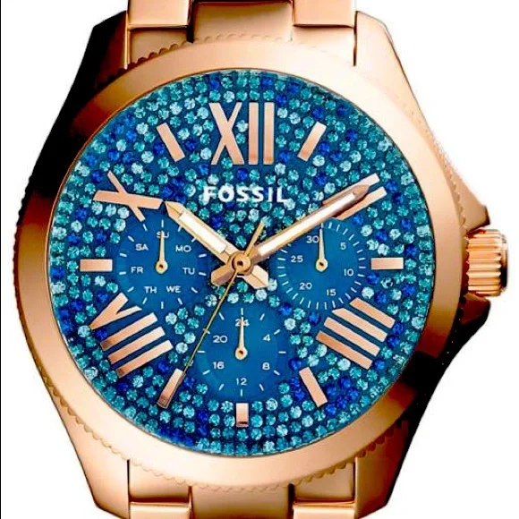 Fossil | Accessories | Fossil Cecile Rose Gold Crystallized 